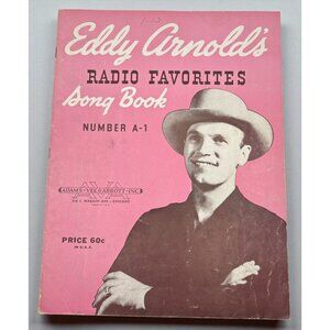 Eddy Arnolds Radio Favorites Piano Song Book Sheet Music Number A-1 Vtg Country